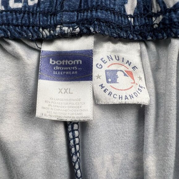 NY Yankees Pajama Bottoms Men's 2XL Blue All Over New York Logo Lounge Pants - Picture 5 of 6